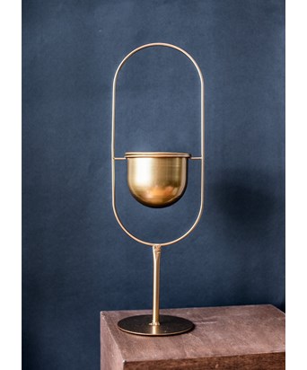 Ayaklı Gold Saksı 55 cm
